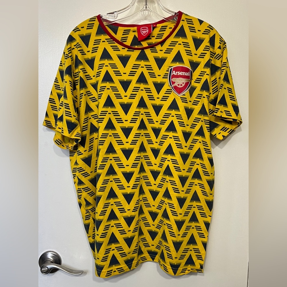 GUNNERS Bruised Banana 1991-93 Arsenal Away Shirt SIZE M mens